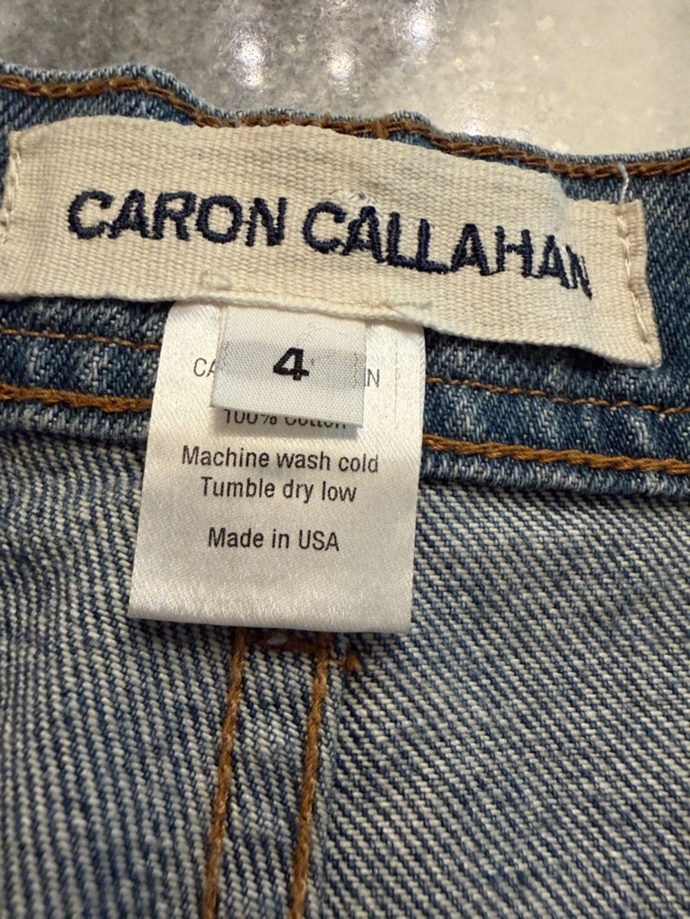 Caron Callahan Andes Pant in Washed 70s Denim women’s size 4 - Picture 11 of 12